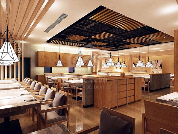 青岛韩式餐厅设计装修